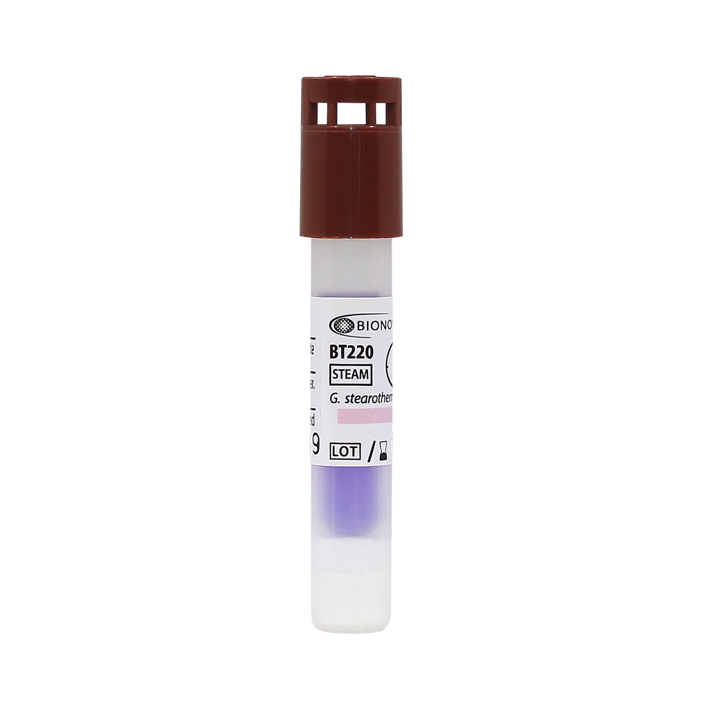 BT220: Indicador Biologico de Esterilizacion a Vapor de 3 Horas