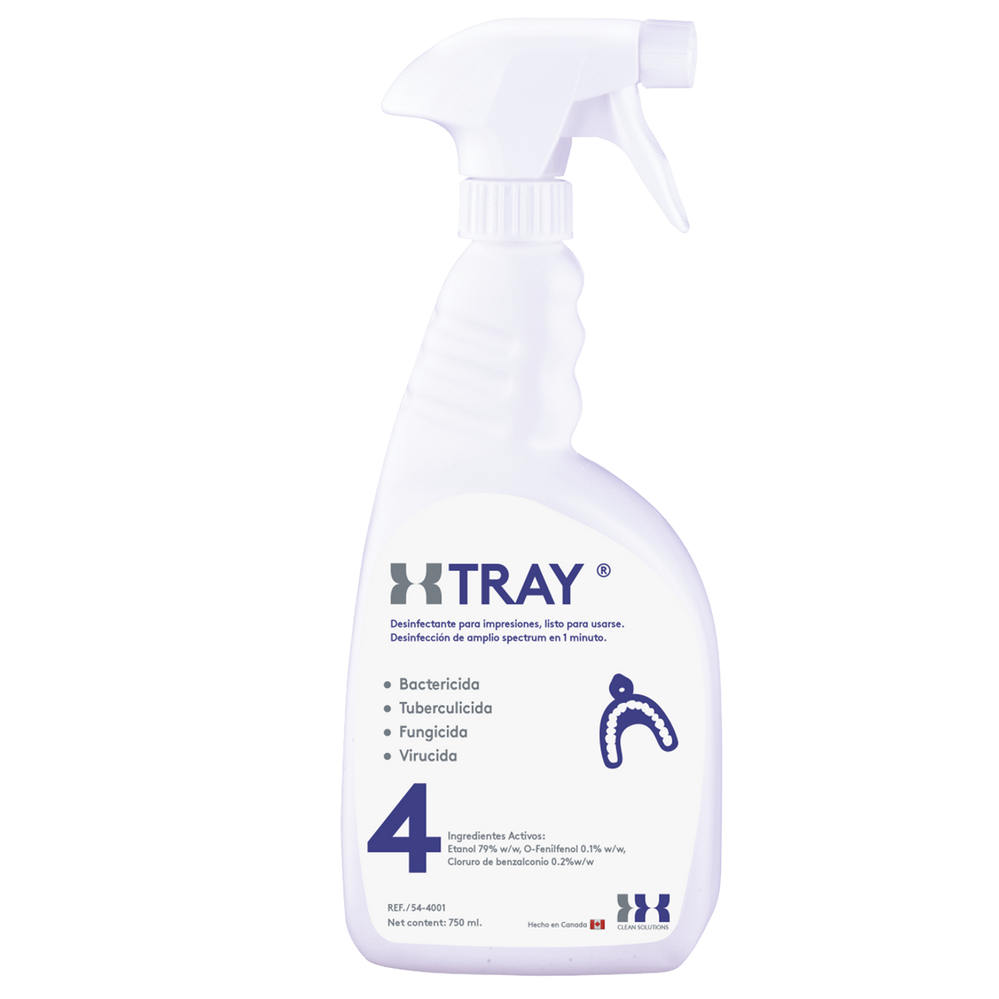 XTRAY: Desinfectante para impresiones dentales