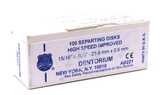 Discos Separar Rojos #221 C/100 Av