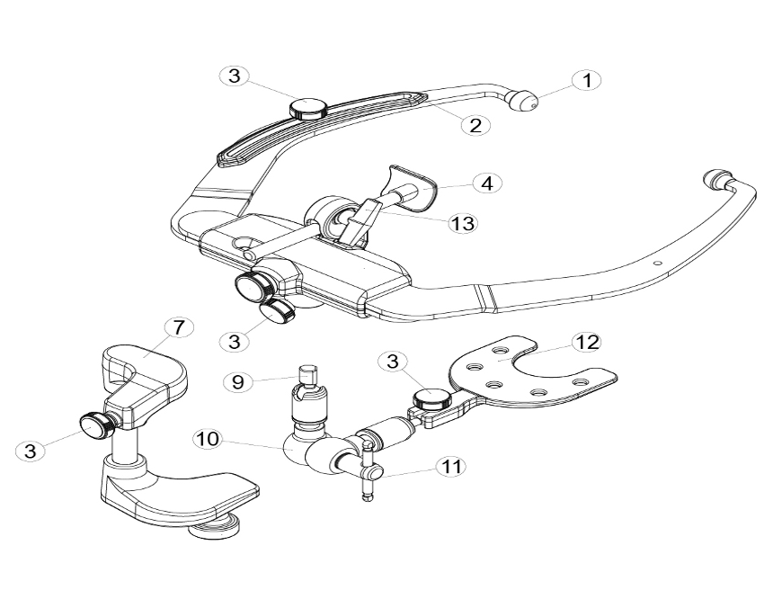 Piezas de Articuladores Modelo Arco Elite