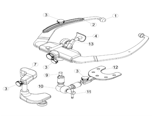 Piezas de Articuladores Modelo Arco Elite