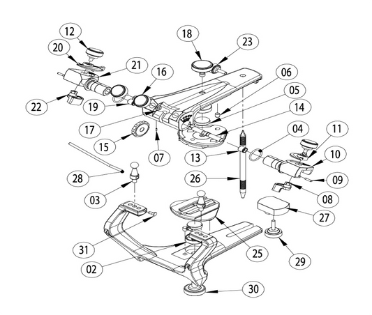 Piezas De Articuladores Modelo 4000S - 14