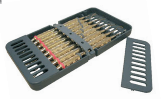 Cassette compacto para 8 instrumentos