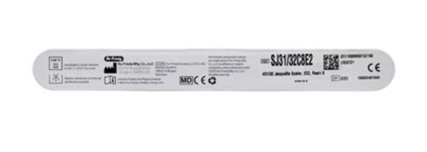 CURETA/RASPADOR JACQUETTE PARA POSTERIORES 31/32 MANGO ROJO HU-FRIEDY