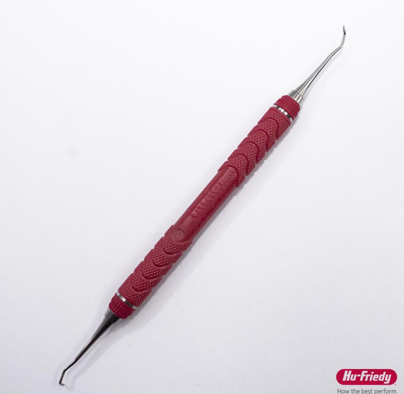 CURETA/RASPADOR JACQUETTE MINI PARA POSTERIORES 34/35 MANGO ROJO HU-FRIEDY