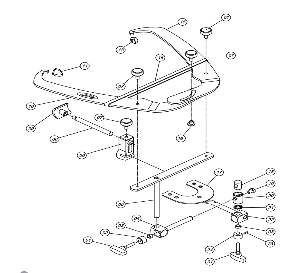 Piezas de Articuladores Modelo Arco Estandar - 13