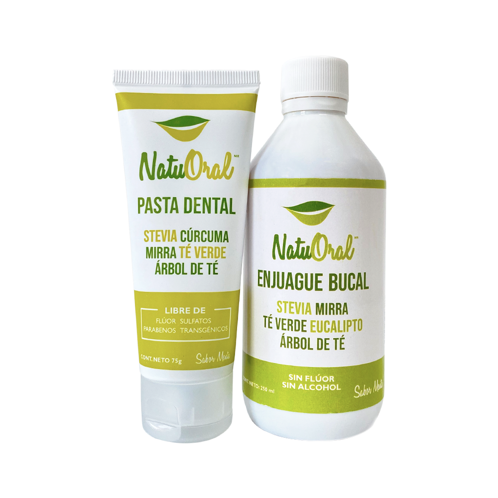 KIT NATUORAL, PASTA DENTAL 75g Y ENJUAGUE BUCAL 250ml