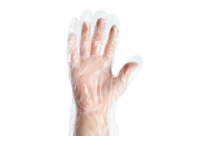 Guante de polietileno