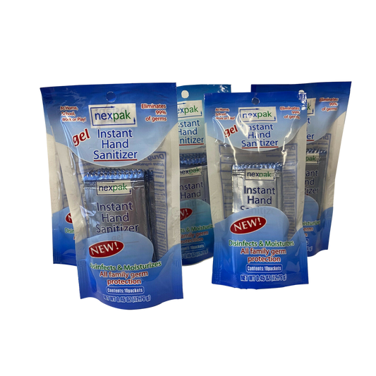 EXHIBIDOR C/50 PAQ GEL SANITIZADOR