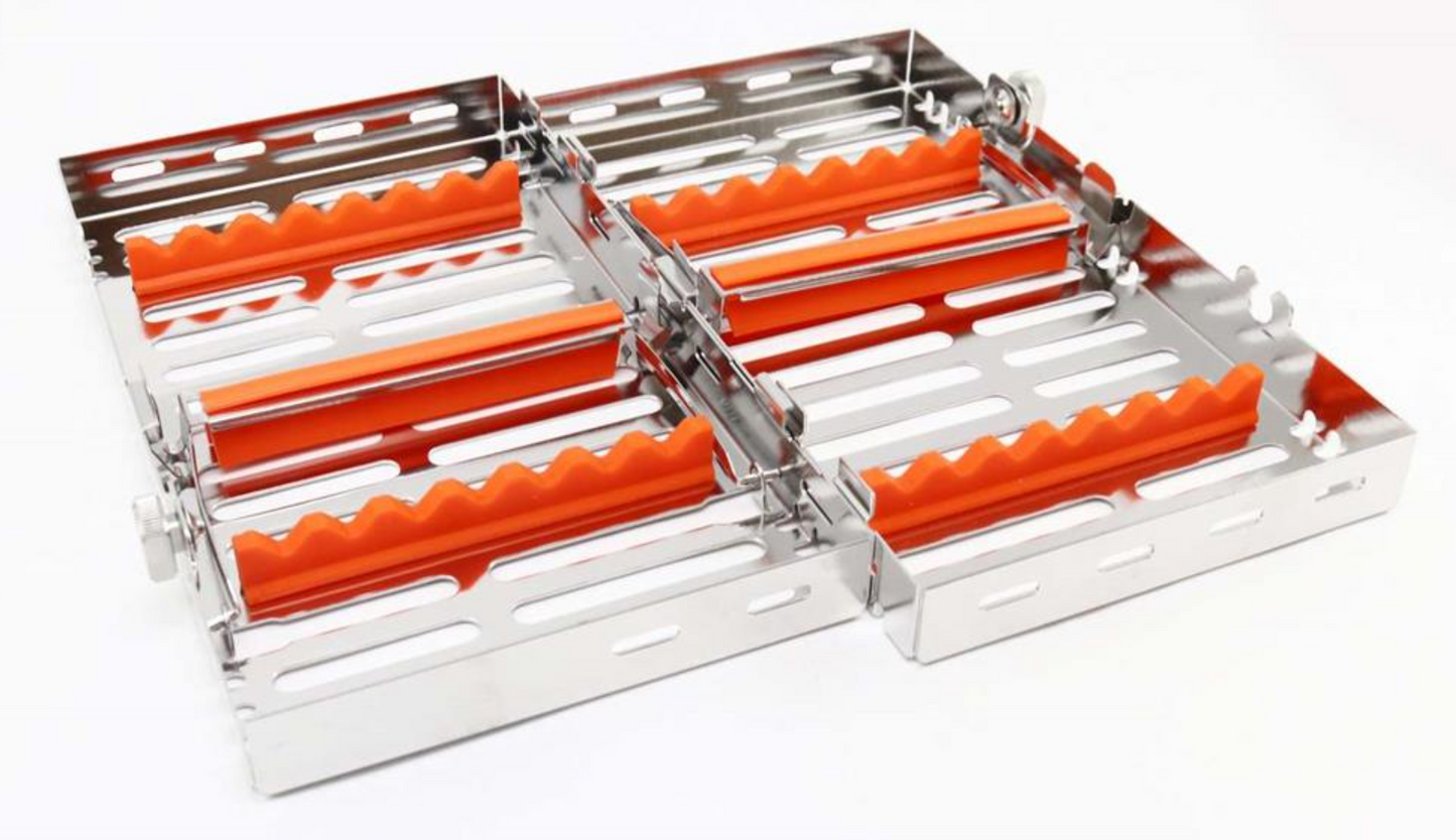 CASSETTE DOBLE 14 INSTRUMENTOS NARANJA HU-FRIEDY