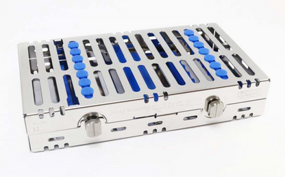 CASSETTE DOBLE 14 INSTRUMENTOS AZUL HU-FRIEDY