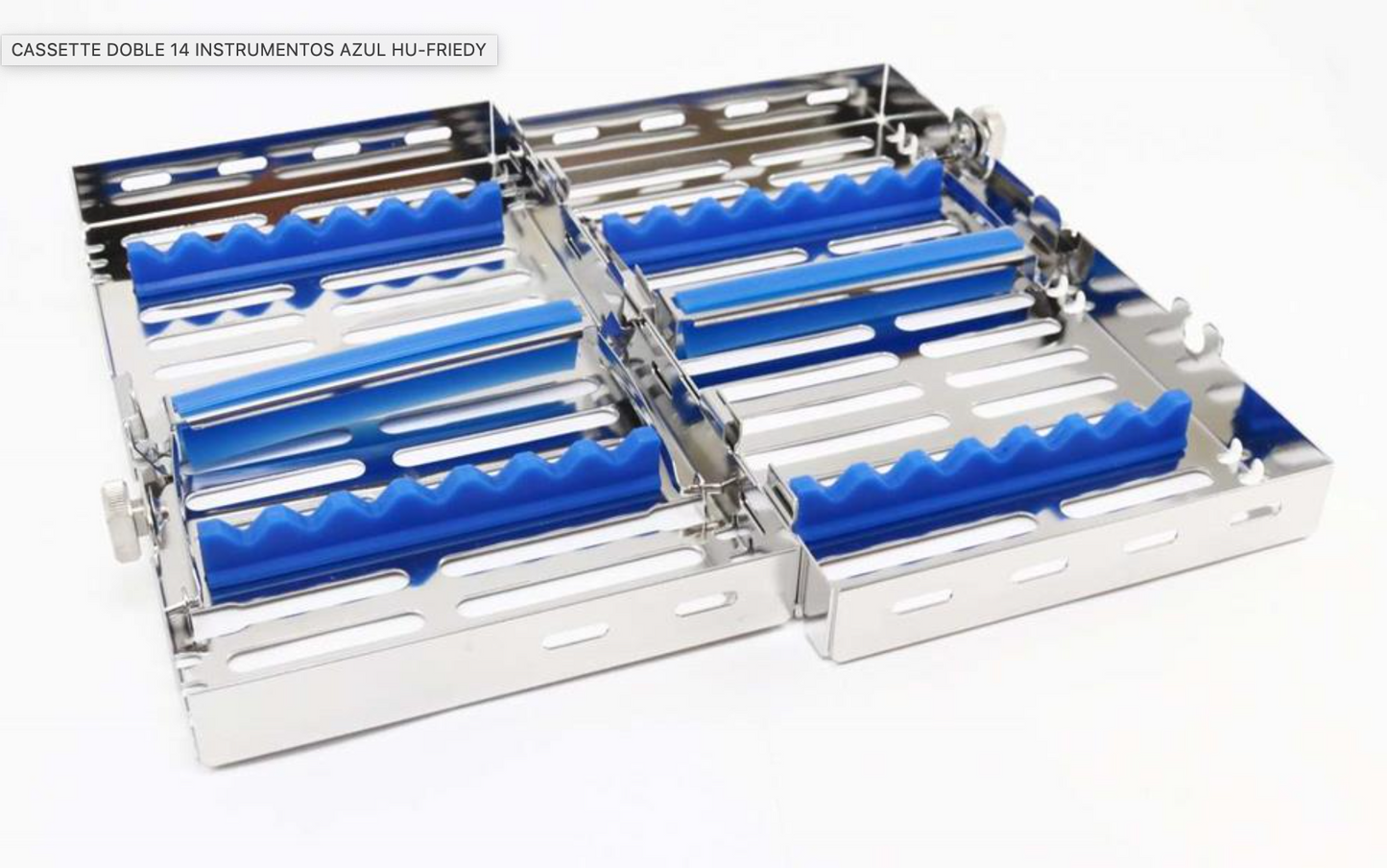 CASSETTE DOBLE 14 INSTRUMENTOS AZUL HU-FRIEDY