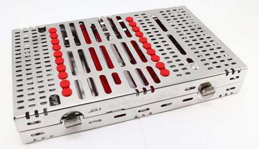 CASSETTE DOBLE 20 INSTRUMENTOS ROJO HU-FRIEDY