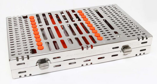 CASSETTE DOBLE 20 INSTRUMENTOS NARANJA HU-FRIEDY
