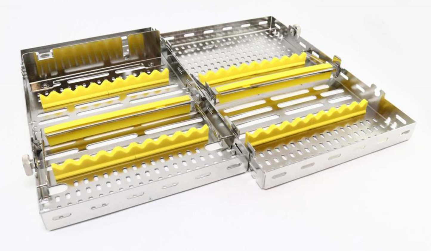 CASSETTE DOBLE 20 INSTRUMENTOS AMARILLO HU-FRIEDY