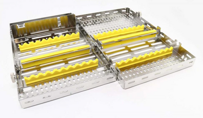 CASSETTE DOBLE 20 INSTRUMENTOS AMARILLO HU-FRIEDY