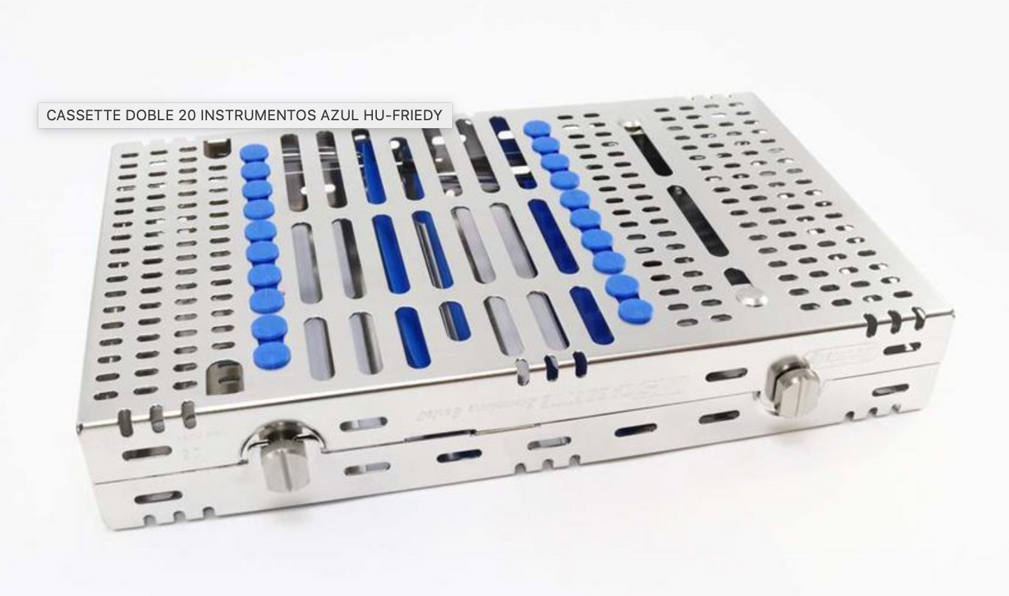 CASSETTE DOBLE 20 INSTRUMENTOS AZUL HU-FRIEDY