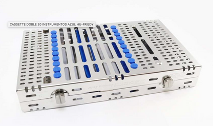 CASSETTE DOBLE 20 INSTRUMENTOS AZUL HU-FRIEDY