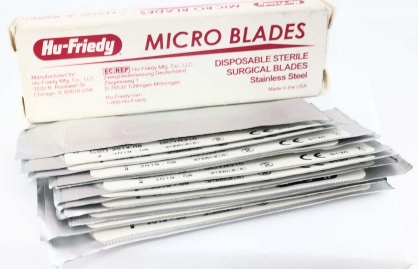 HOJA BISTURI MICROCIRUGIA MB63 CON 12 HU-FRIEDY