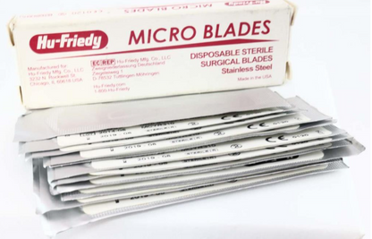 HOJA BISTURI MICROCIRUGIA MB63 CON 12 HU-FRIEDY