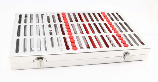 CASSETTE 12 INSTRUMENTOS ROJO HU-FRIEDY