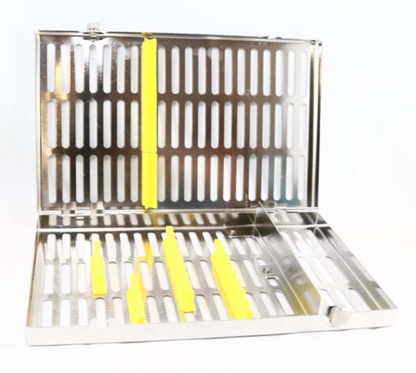 CASSETTE 12 INSTRUMENTOS AMARILLO HU-FRIEDY