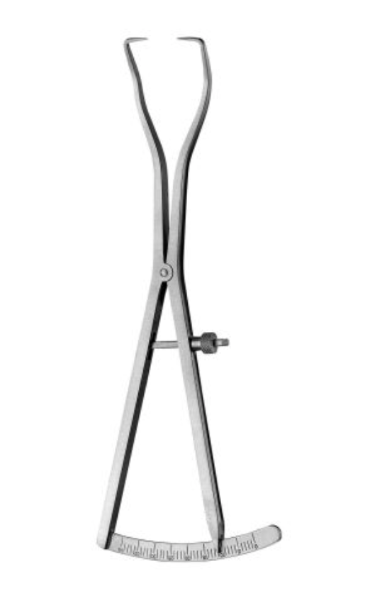 CALIBRADOR DE HUESO WEISS CURVO MODIFICADO 40MM HU-FRIEDY
