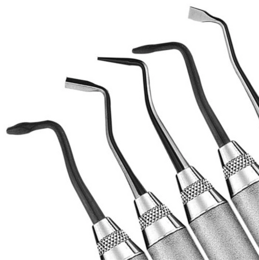 KIT ESPATULAS POSTERIORES PARA RESINA (5PZ) XTS/TITANIO HU-FRIEDY